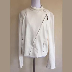 RALPH LAUREN Lt Wt MOTO Jacket Leather Pull NWT!!